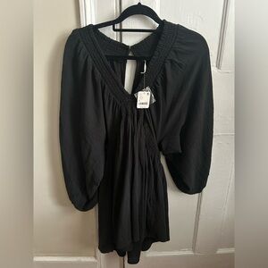 Free People Black Mini Dress